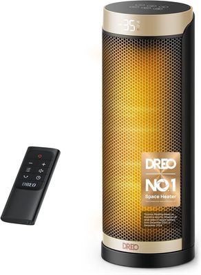 16 Inch Ceramic Tower Heater 220V Oscillating Electric Space Heater with Remote