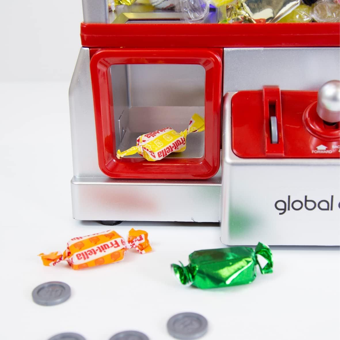 Candy Gripper Claw Machine Toy Kids Arcade Game with Joystick Control Battery Powered