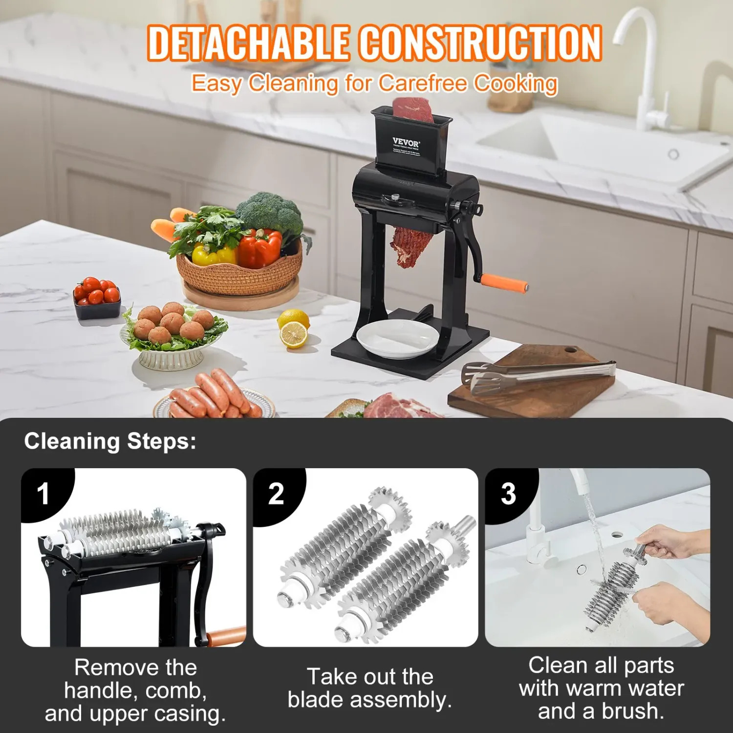 Meat Tenderizer Machine – 420 Stainless Steel Blades