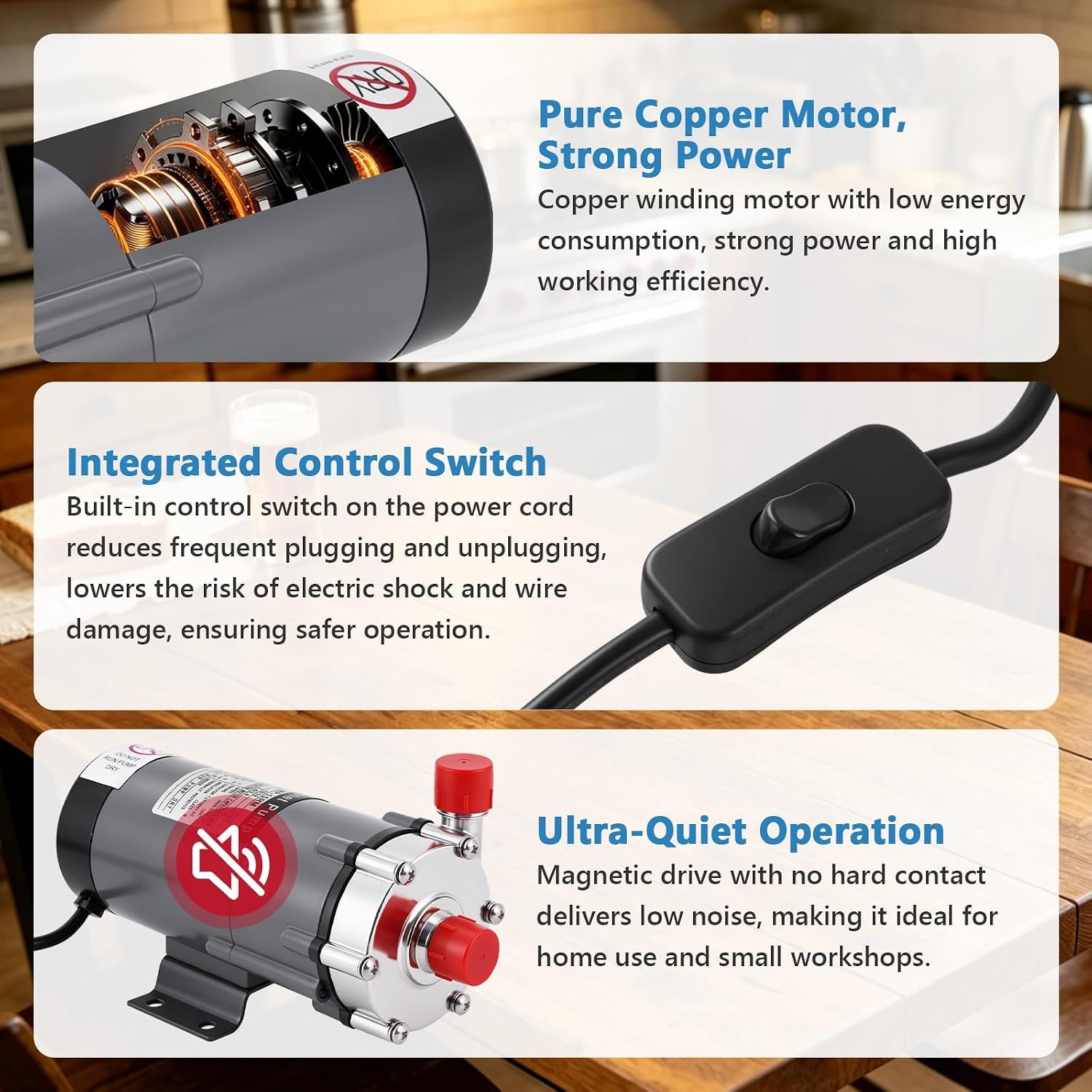 Brewing Magnetic Drive Pump 10W Temperature