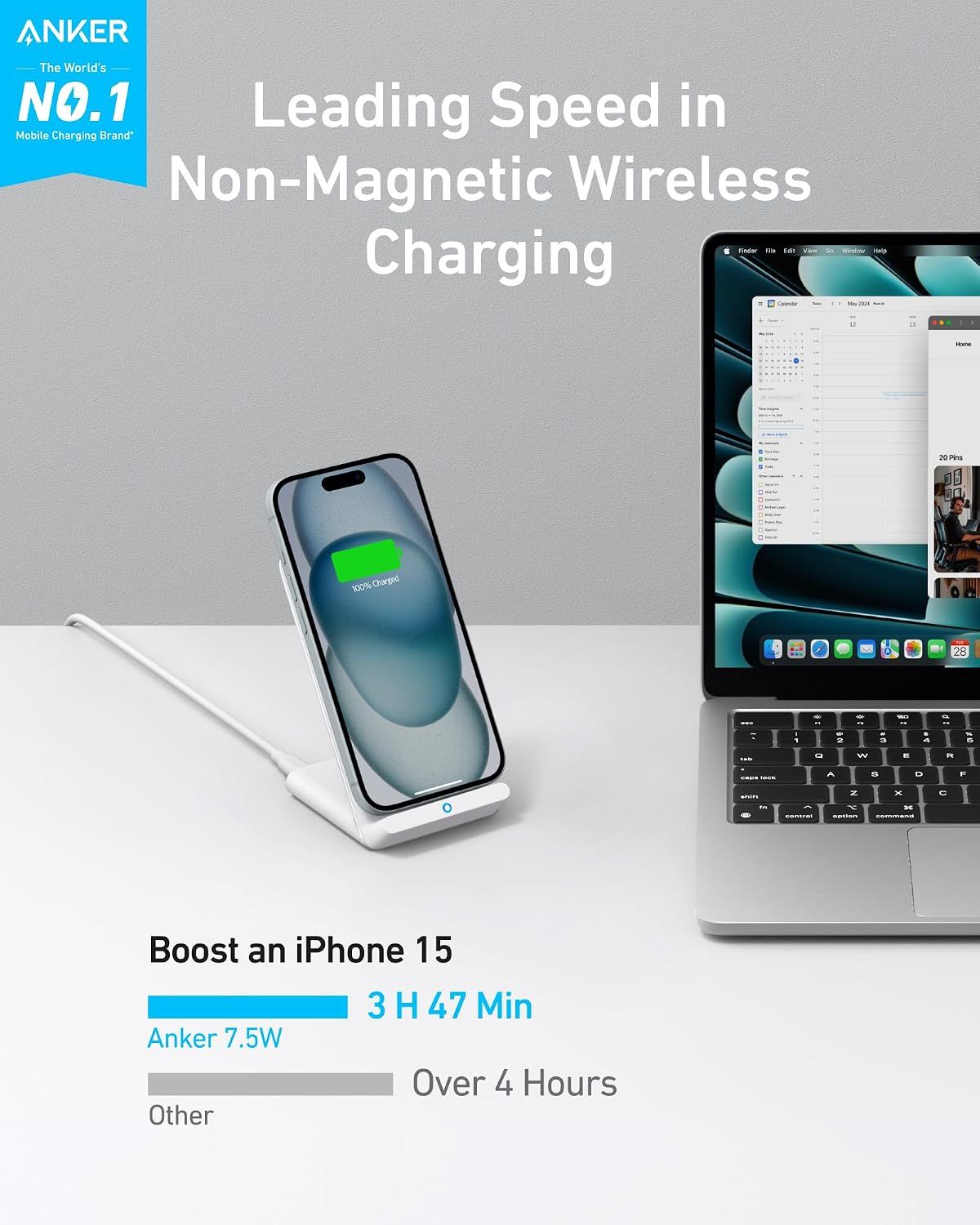 Power Wave 10W Wireless Charging Stand
