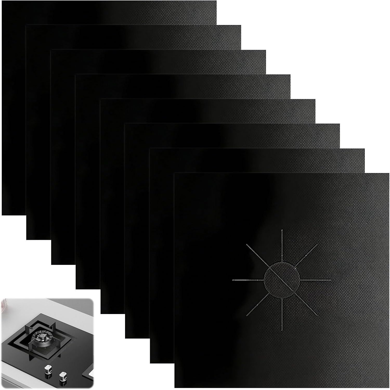 Gas Stove Protector Mat Heat Resistant Burner Covers for Easy Cleaning and Protection