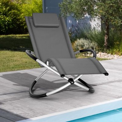 Relaxation Garden Lounger Recliner – Ergonomic Rocking Sun Lounger