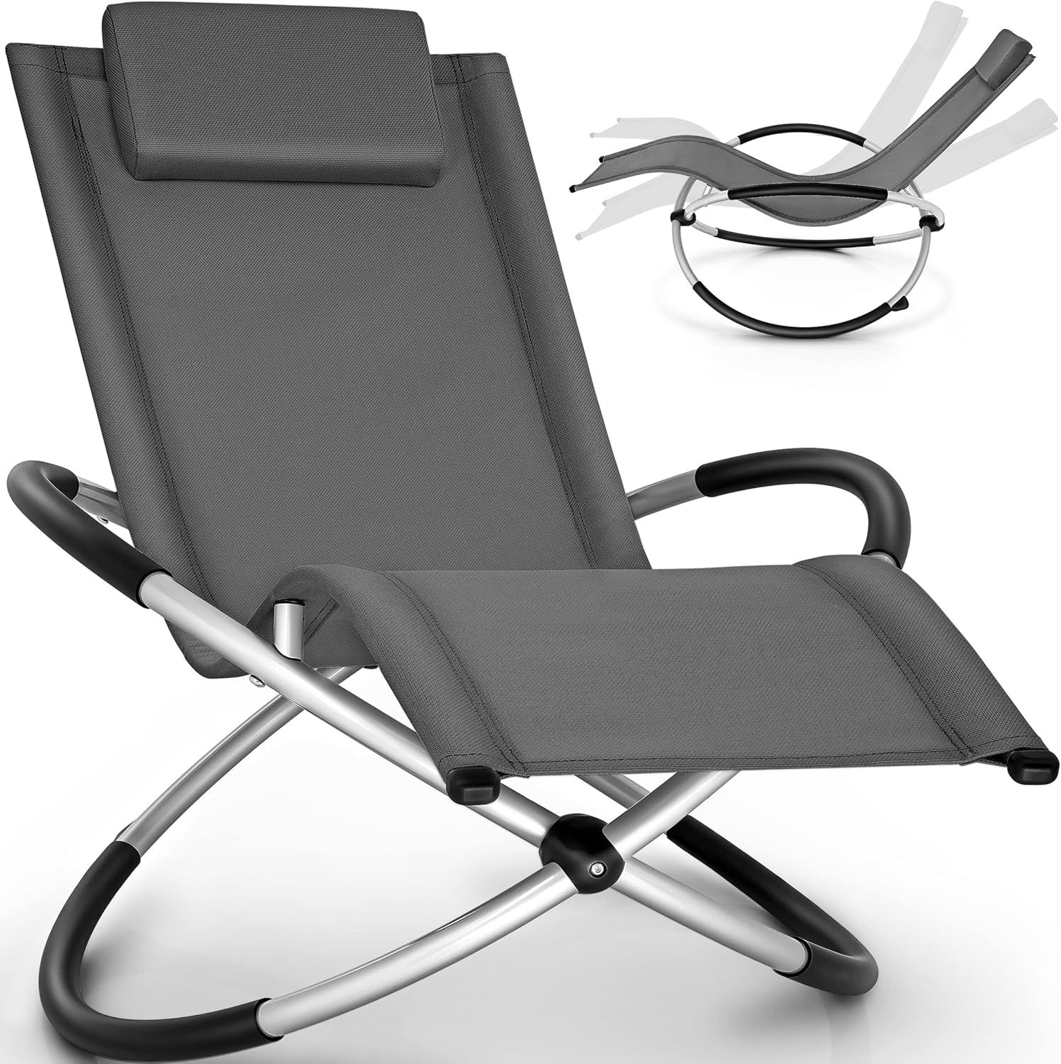 Relaxation Garden Lounger Recliner – Ergonomic Rocking Sun Lounger