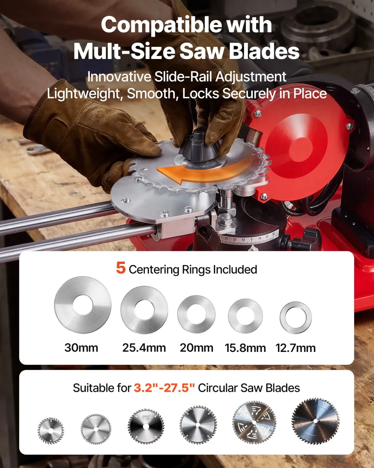 370W Circular Saw Blade Sharpener with Water Cooling