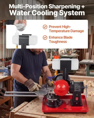 370W Circular Saw Blade Sharpener with Water Cooling