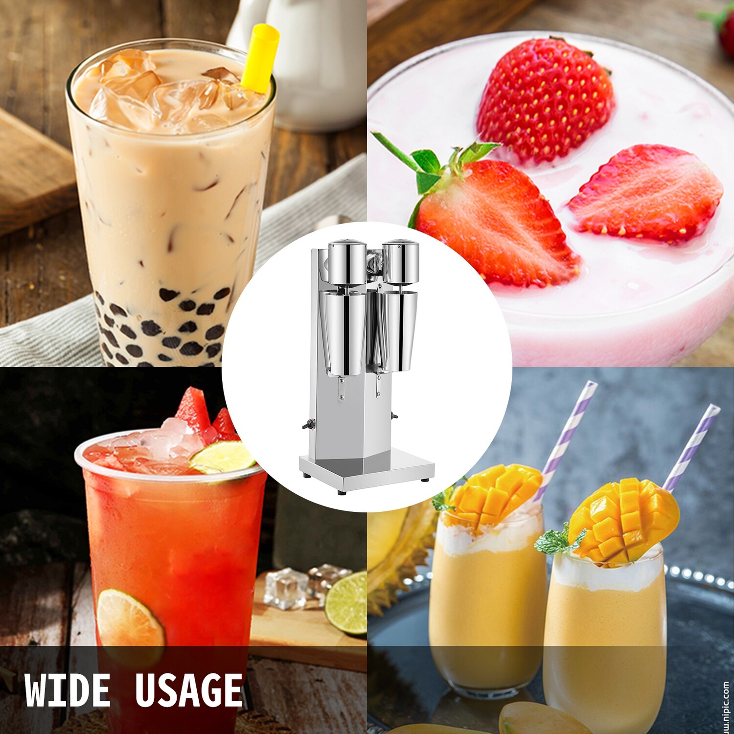 Electric Milkshake Maker Machine Stainless Steel