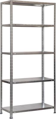 2 Bay Heavy Duty Racking 5 Tier Galvanised Storage Shelves 180x90x30cm Industrial Rack