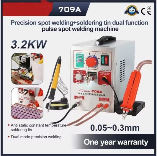 709A 3.2KW Pulse Spot Welder for Lithium Battery Pack Assembly