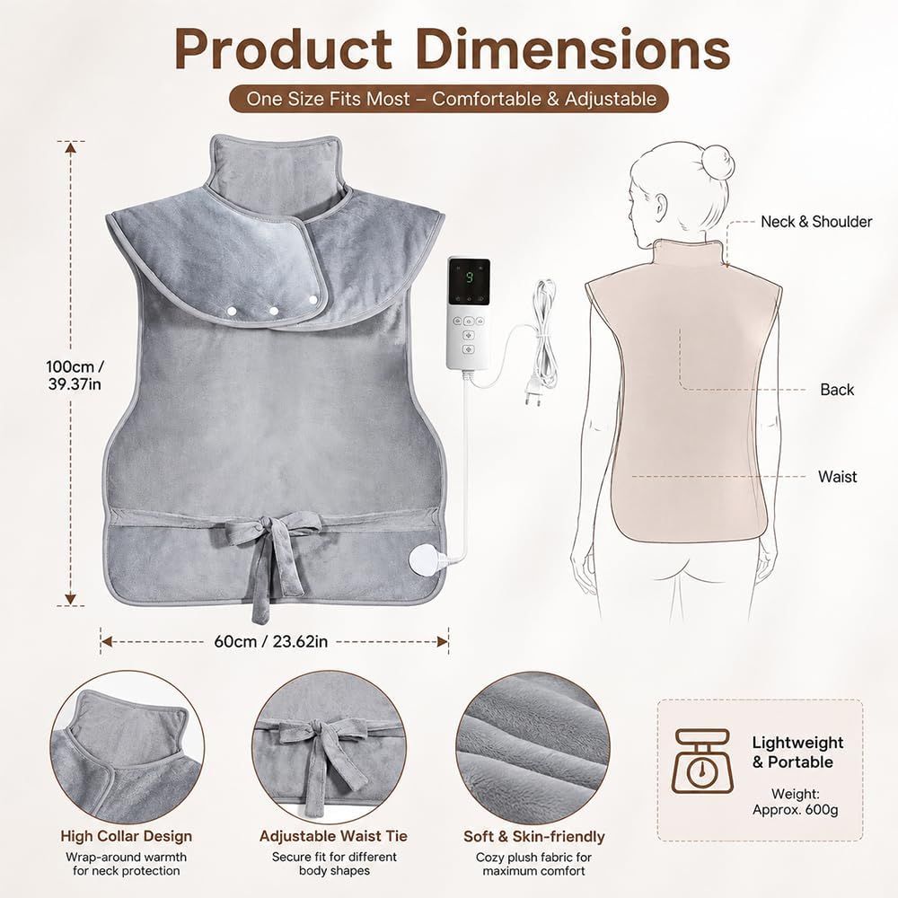 Wearable Electric Heating Pad 60 × 100 cm