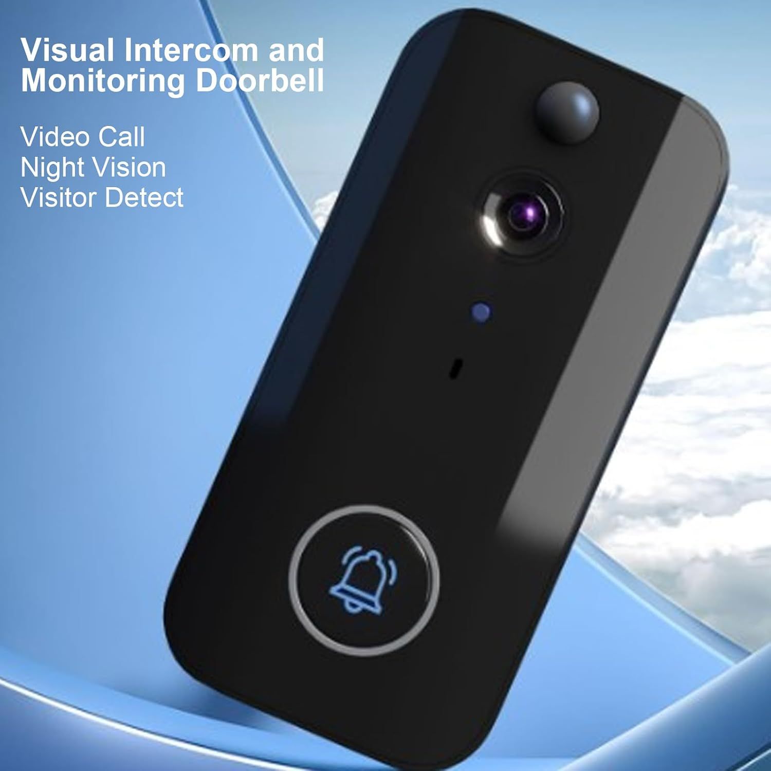 Smart Wifi Wireless Video Doorbell Camera – 1080P HD, PIR Motion Detection &amp; Two-Way Audio