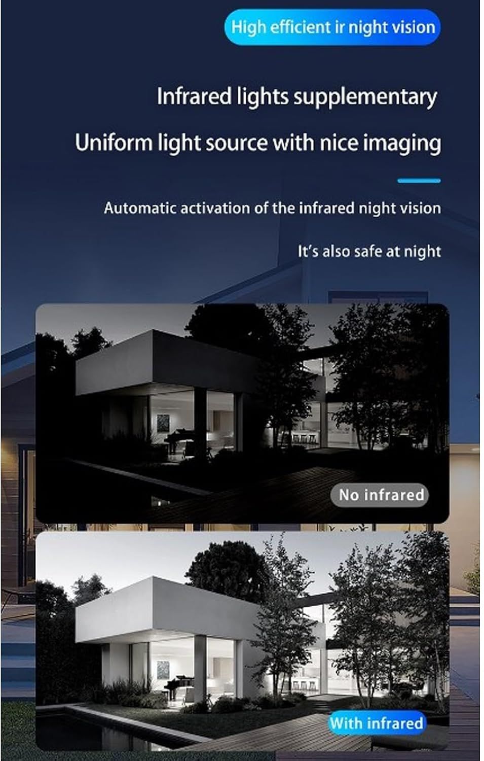 Smart Wifi Wireless Video Doorbell Camera – 1080P HD, PIR Motion Detection &amp; Two-Way Audio
