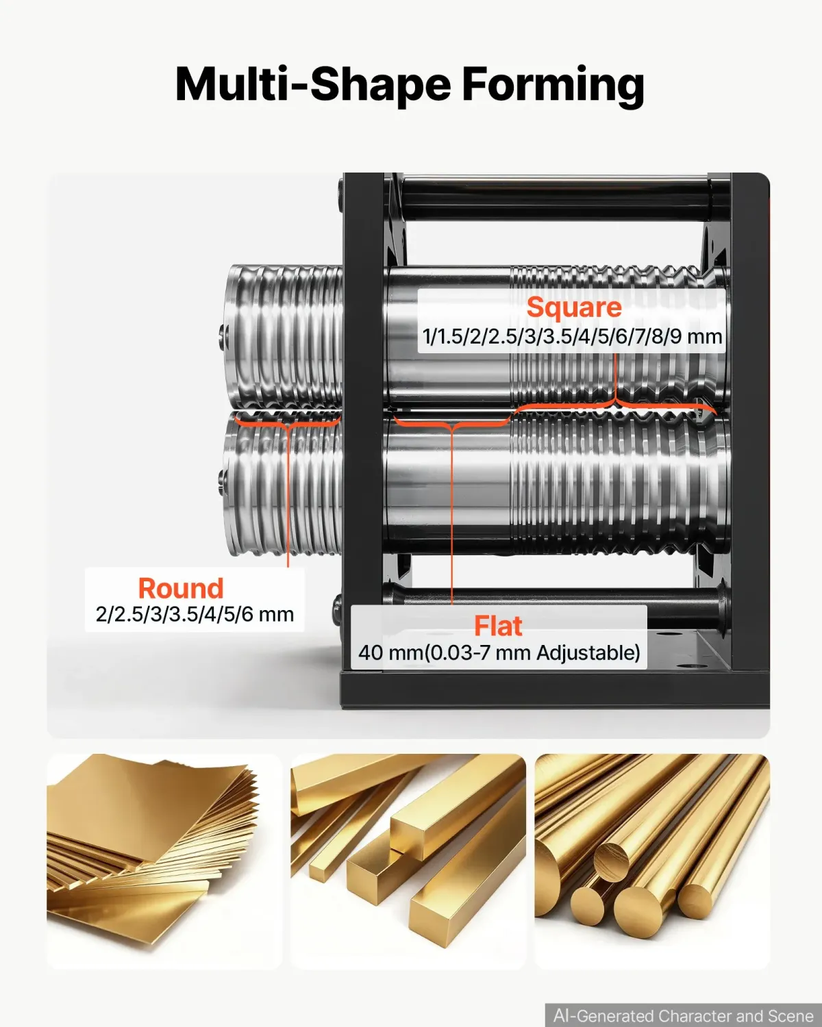 3-in-1 Metal Rolling Mill for Gold, Silver and Copper