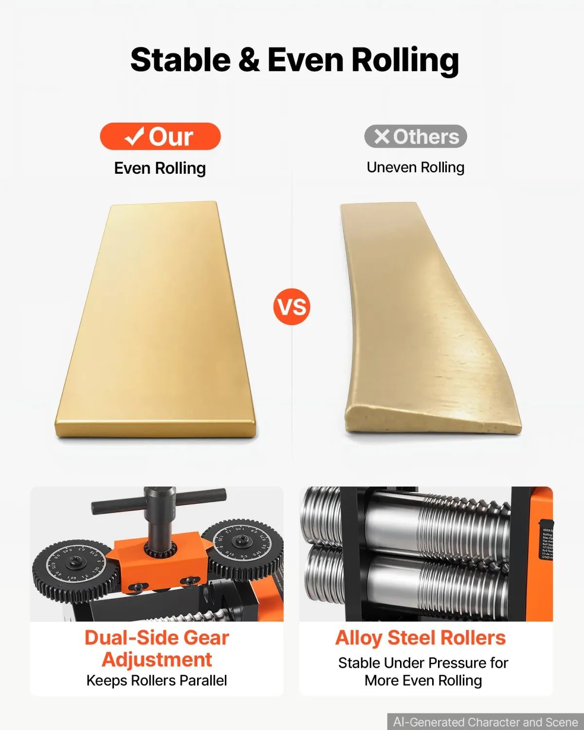 3-in-1 Metal Rolling Mill for Gold, Silver and Copper