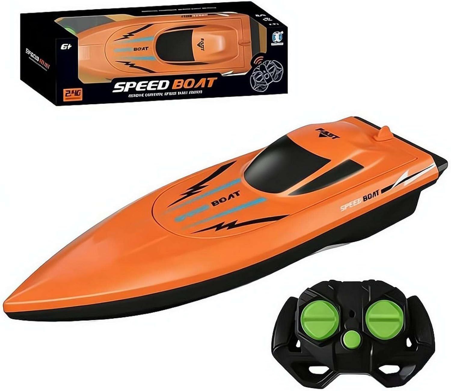 RC 2.4GHz High-Speed Boat – Dual Motor Waterproof Racing Speedboat