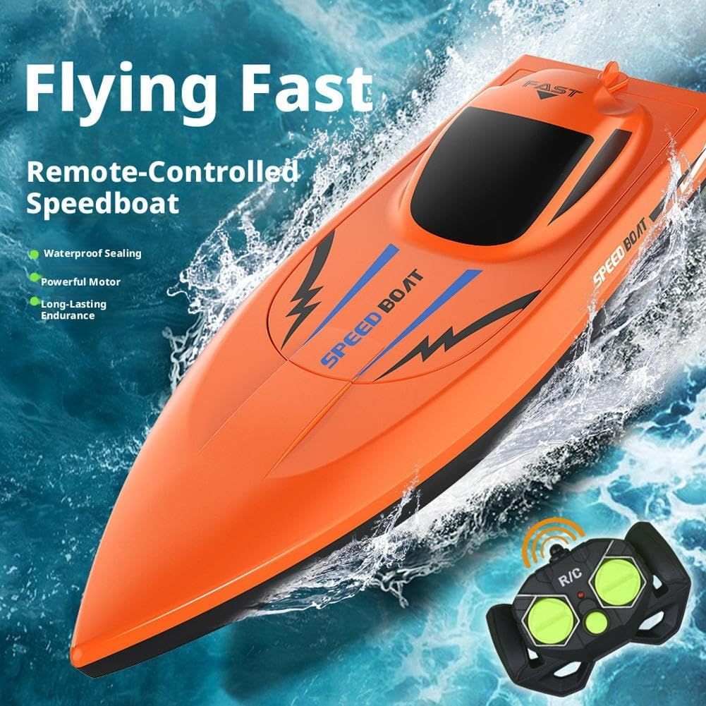 RC 2.4GHz High-Speed Boat – Dual Motor Waterproof Racing Speedboat
