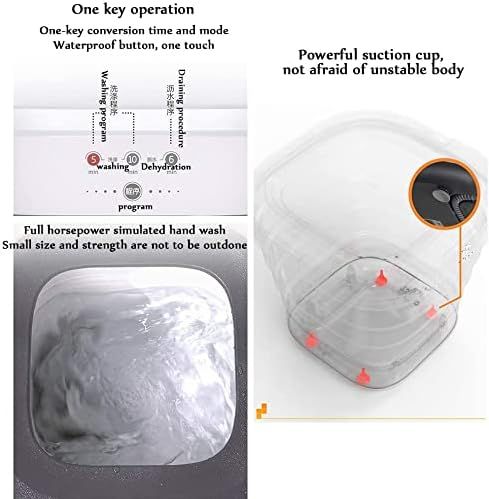Portable &amp; Foldable Mini Washing Machine with Spin Dryer – 0.8kg