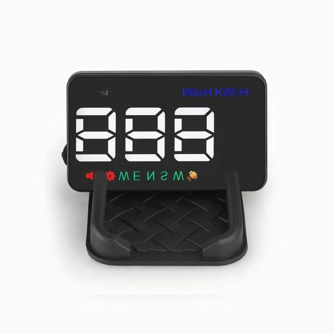 Car HUD Display GPS Digital Speedometer Over Speed Alert