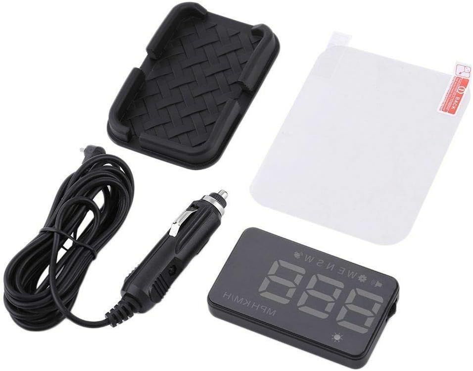 Car HUD Display GPS Digital Speedometer Over Speed Alert