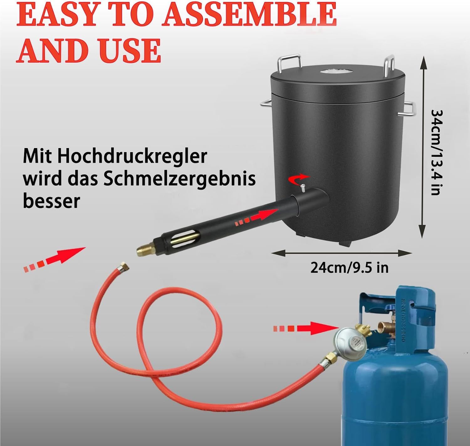 Propane 6KG Metal Melting Furnace Kit – Up to 1300°C