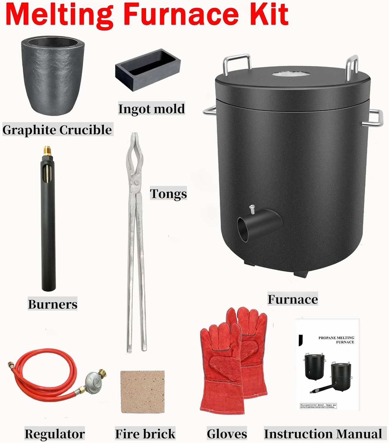 Propane 6KG Metal Melting Furnace Kit – Up to 1300°C