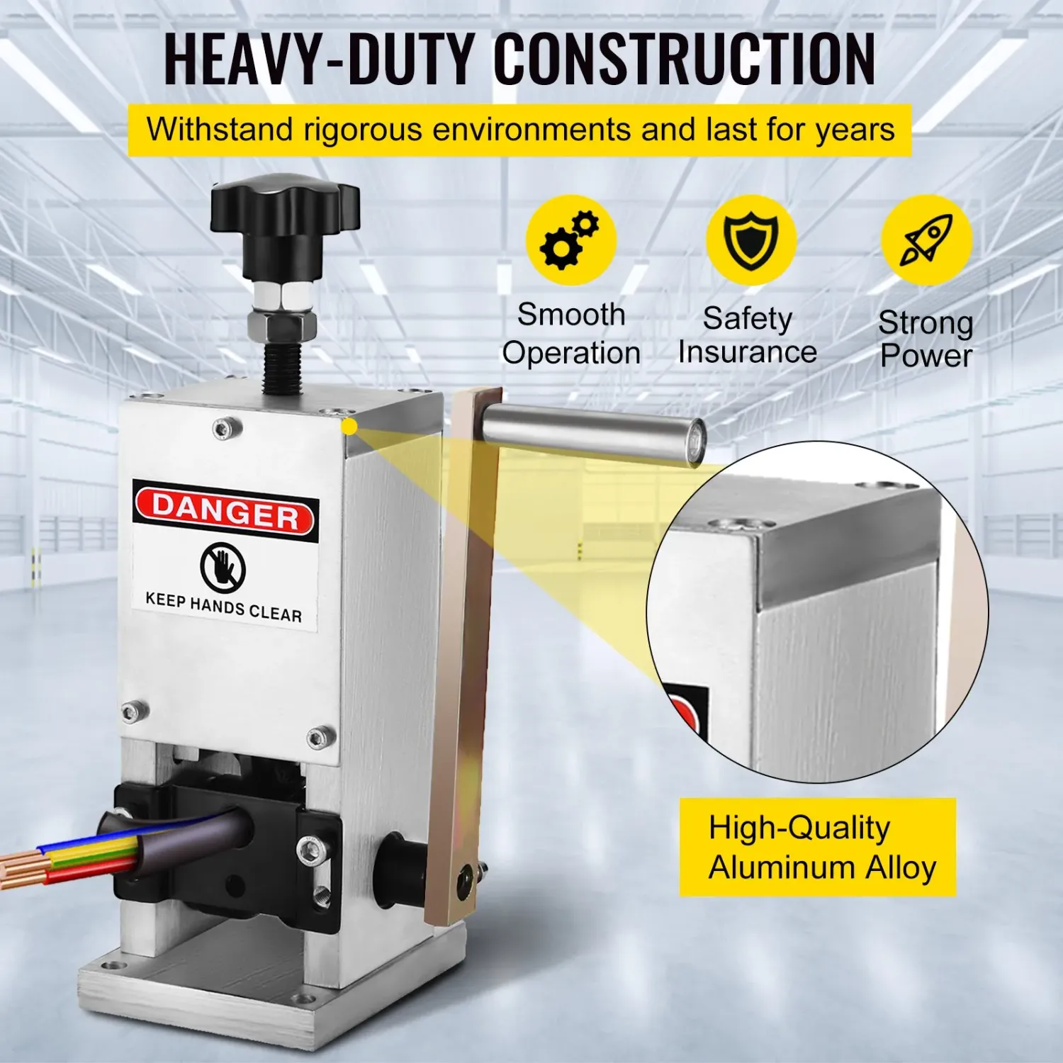 Manual Cable Stripping Machine SD-25 1.5-25mm Wire Stripper Aluminium Alloy