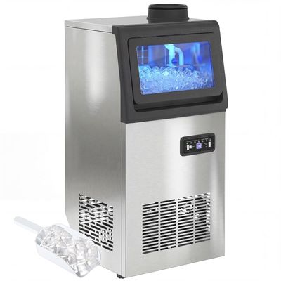 Commercial Ice Maker Machine 36KG/24H Stainless Steel Self Cleaning Ice Maker