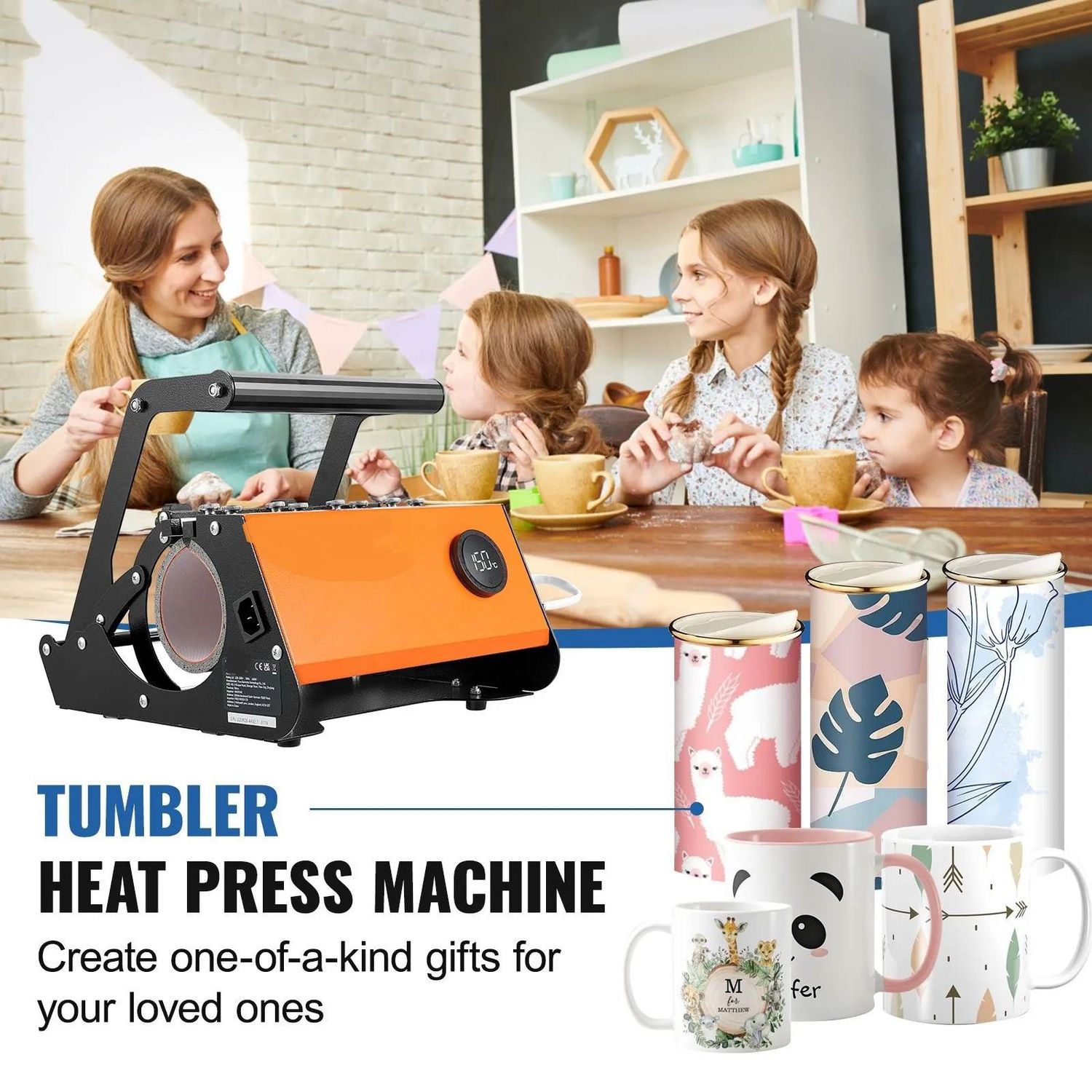 Mug Heat Press Machine for Tumblers, Mugs and Cups