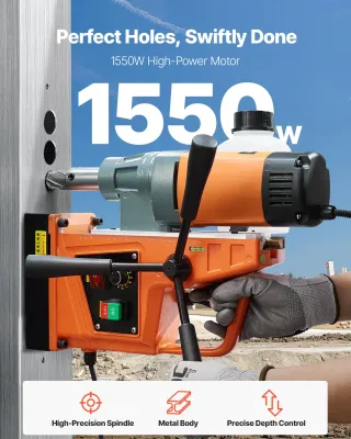 Magnetic Drill 1550W press, 2-Inch Capacity, Variable Speed