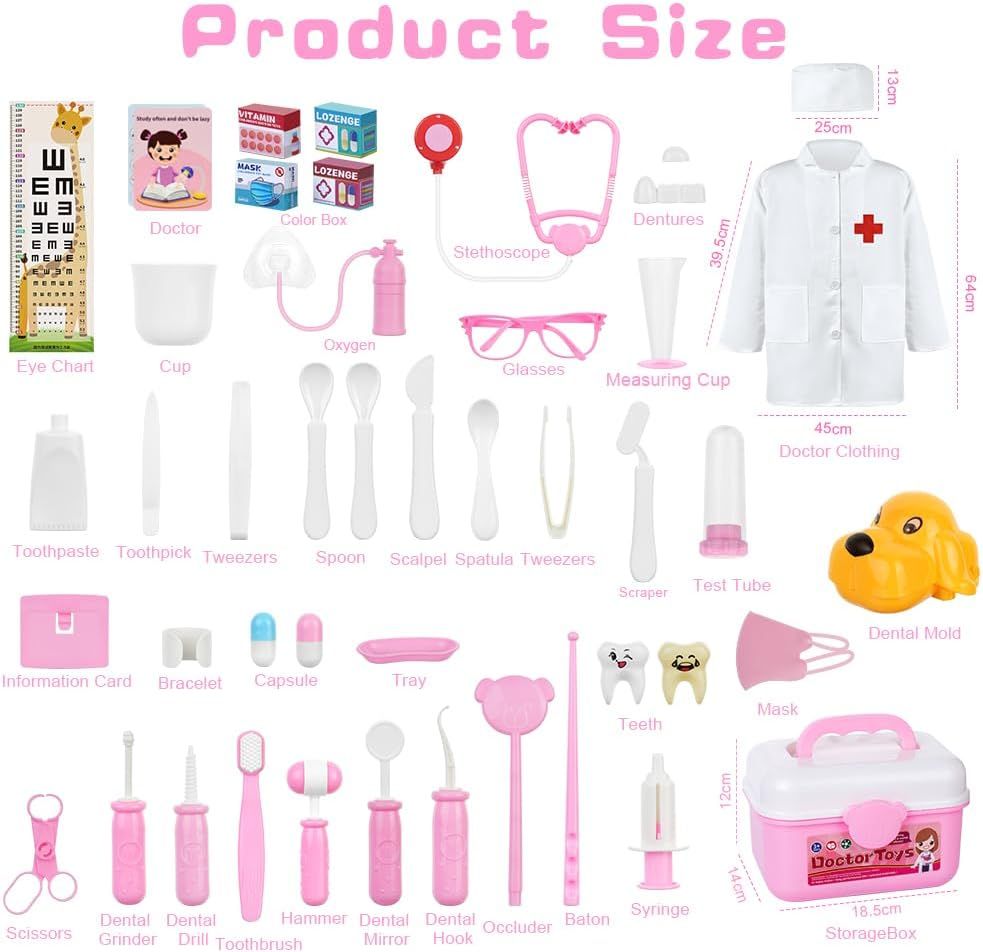 Simulation Kit for Teens &amp; Adults – Doctor Role Play Set with Carrying Bag