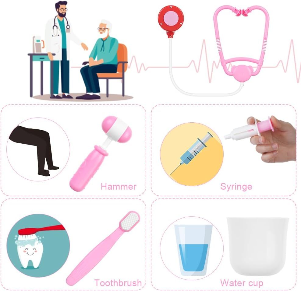 Simulation Kit for Teens &amp; Adults – Doctor Role Play Set with Carrying Bag