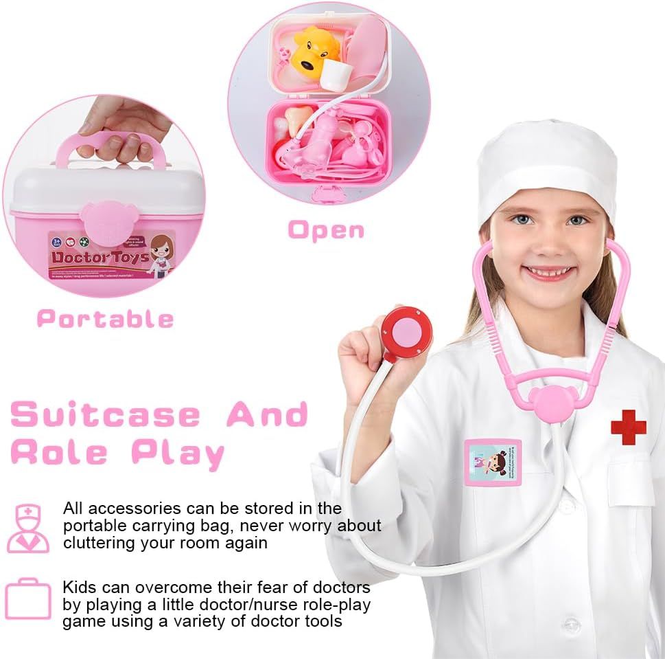 Simulation Kit for Teens &amp; Adults – Doctor Role Play Set with Carrying Bag