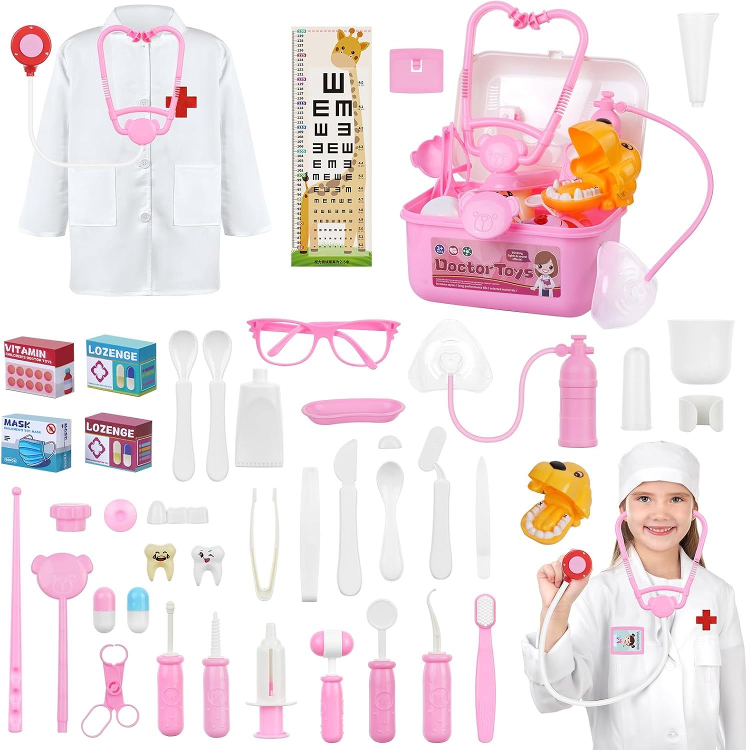 Simulation Kit for Teens &amp; Adults – Doctor Role Play Set with Carrying Bag