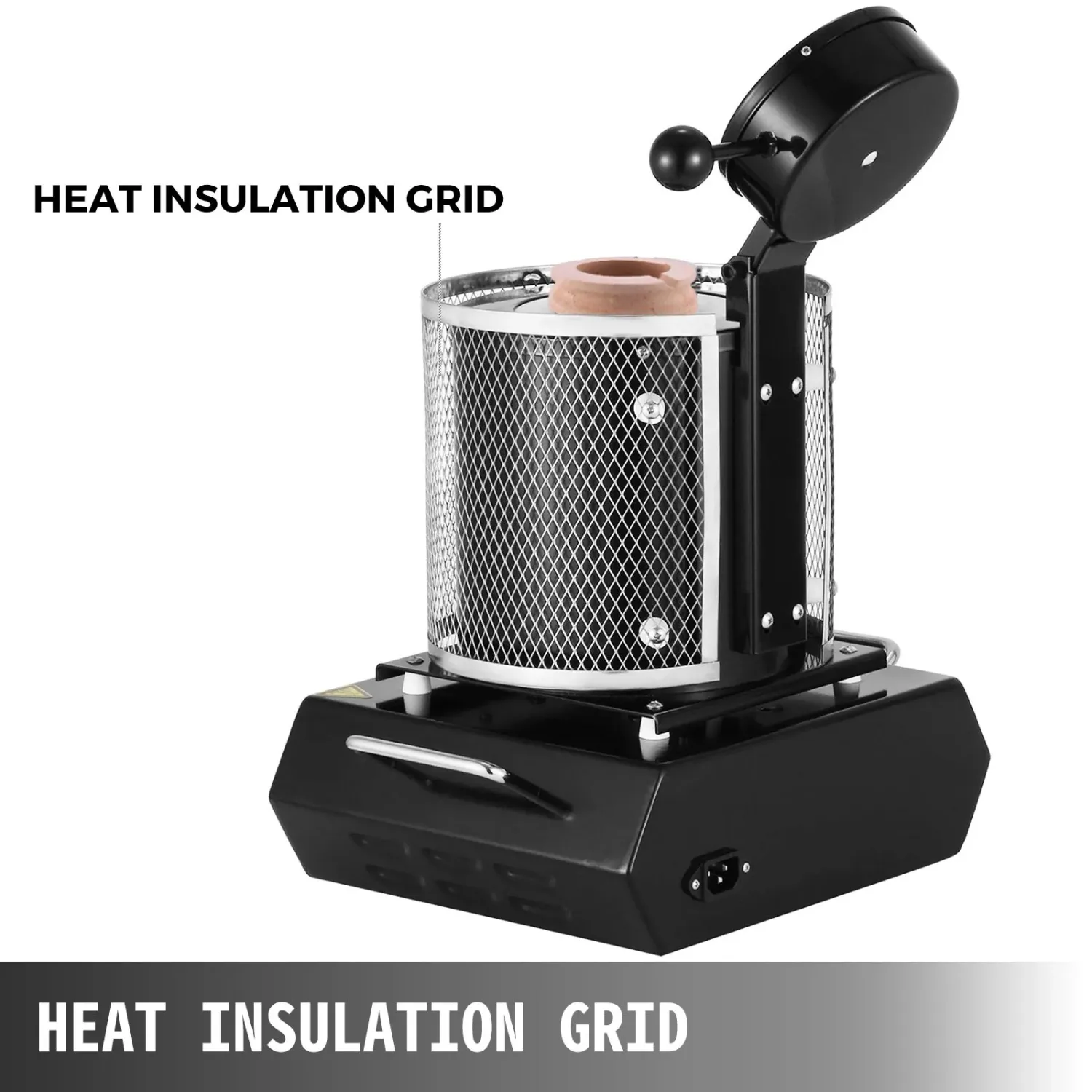 Gold Melting Furnace 1800W 1150°C Electric 1KG Crucible