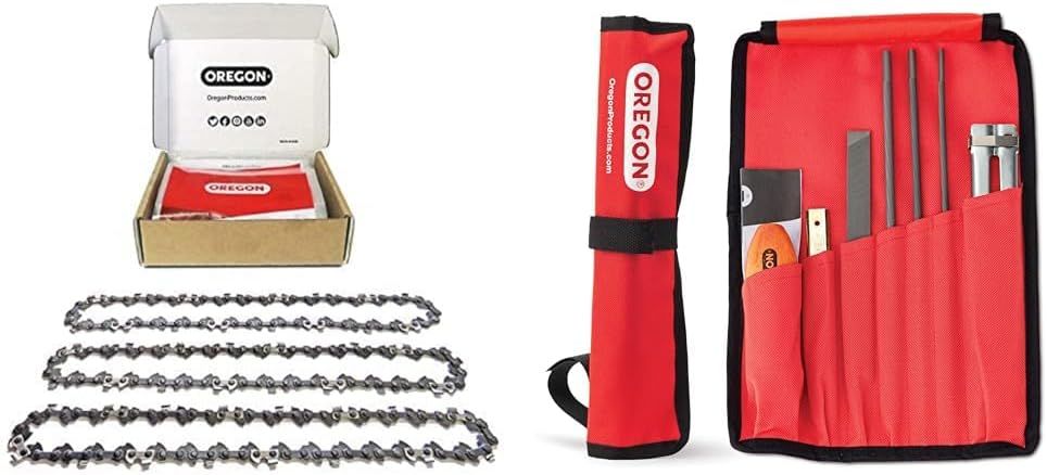 18 Inch Chainsaw Chain 62 Drive Links with Universal Sharpening Kit 3/8"