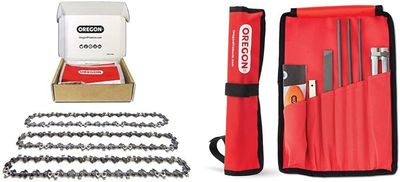 18 Inch Chainsaw Chain 62 Drive Links with Universal Sharpening Kit 3/8"