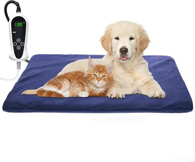 Large Pet Heating Pad 55x45cm Electric Heat Mat for Dogs Cats with Auto Shut-Off