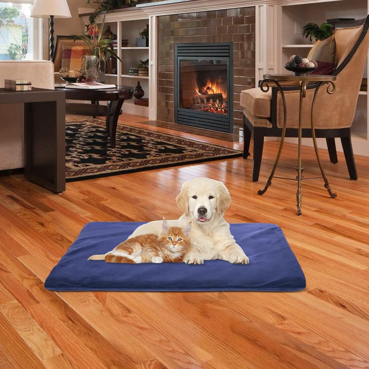 Large Pet Heating Pad 55x45cm Electric Heat Mat for Dogs Cats with Auto Shut-Off