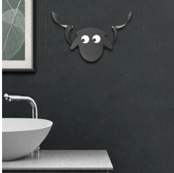 Sheep Decorative Toilet Paper Holder Wall Mounted Hold up 7 Rolls Storage Racks