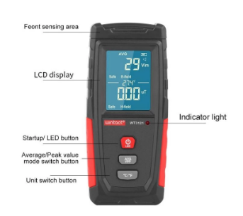 Handheld EMF Meter Electromagnetic Radiation Tester