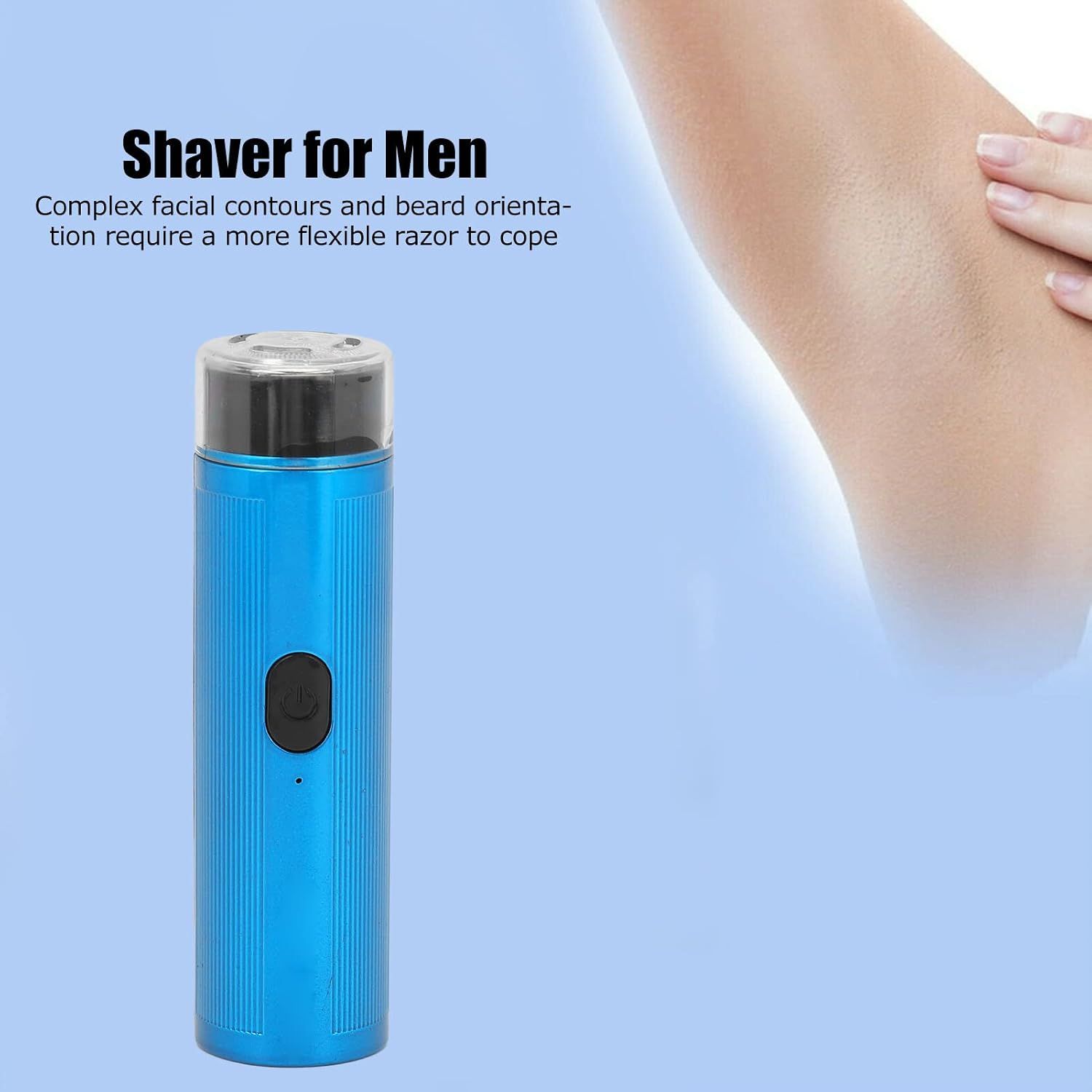 Waterproof Portable Electric Shaver, Detachable Razor Easy to Hold and Use for Home Travel Shaver Men's Razor