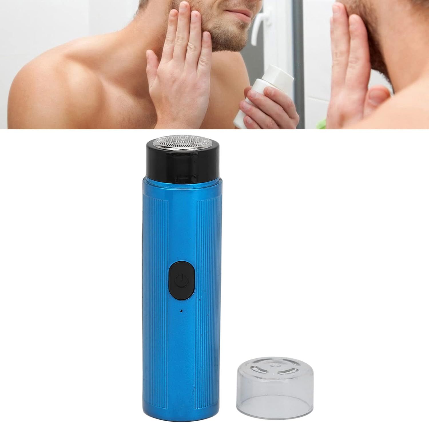 Waterproof Portable Electric Shaver, Detachable Razor Easy to Hold and Use for Home Travel Shaver Men's Razor