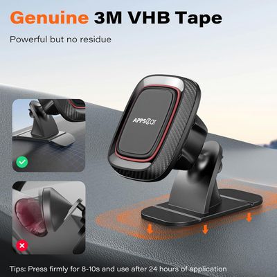 Magnetic Car Phone Mount Universal Dashboard