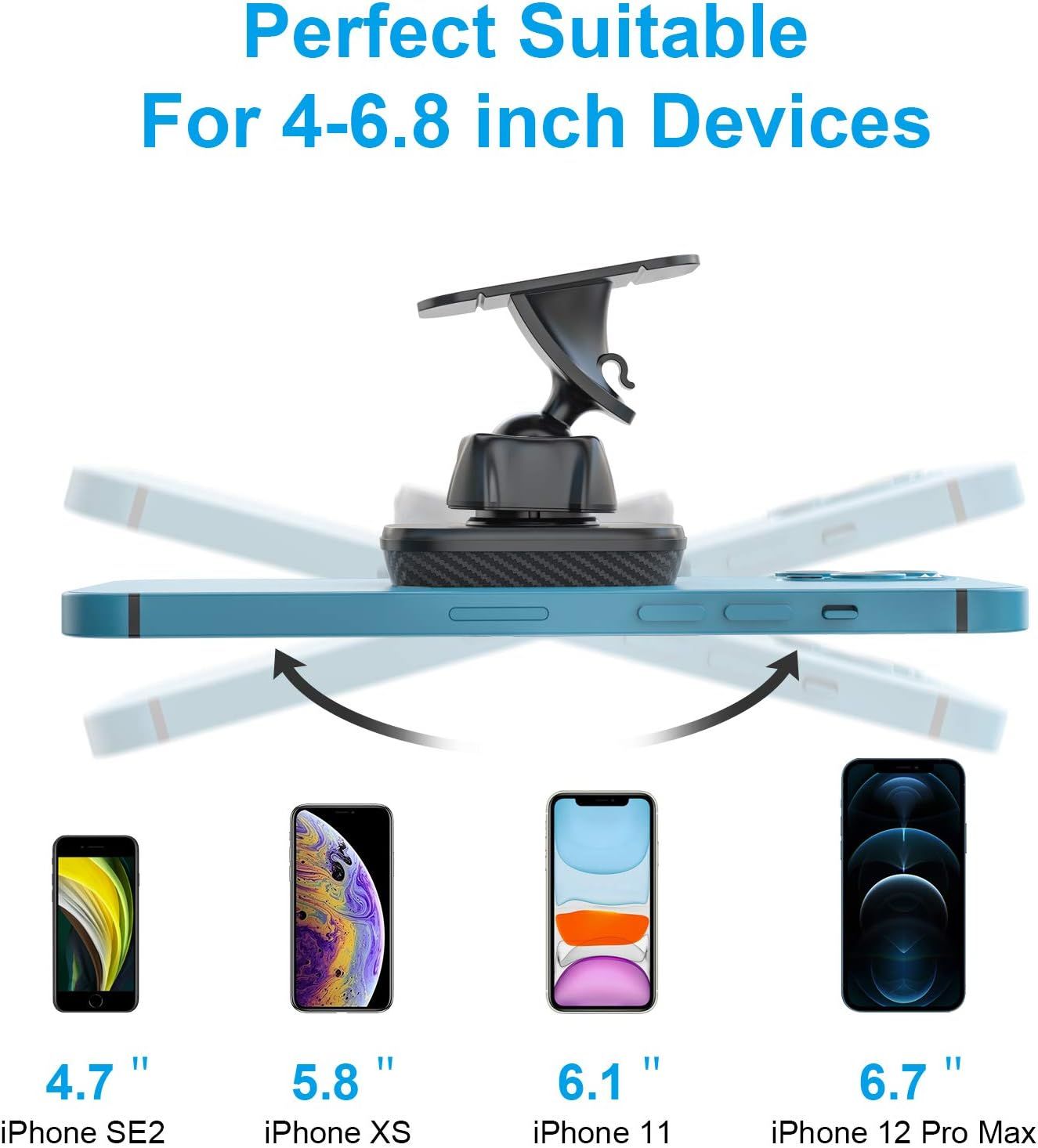 Magnetic Car Phone Mount Universal Dashboard