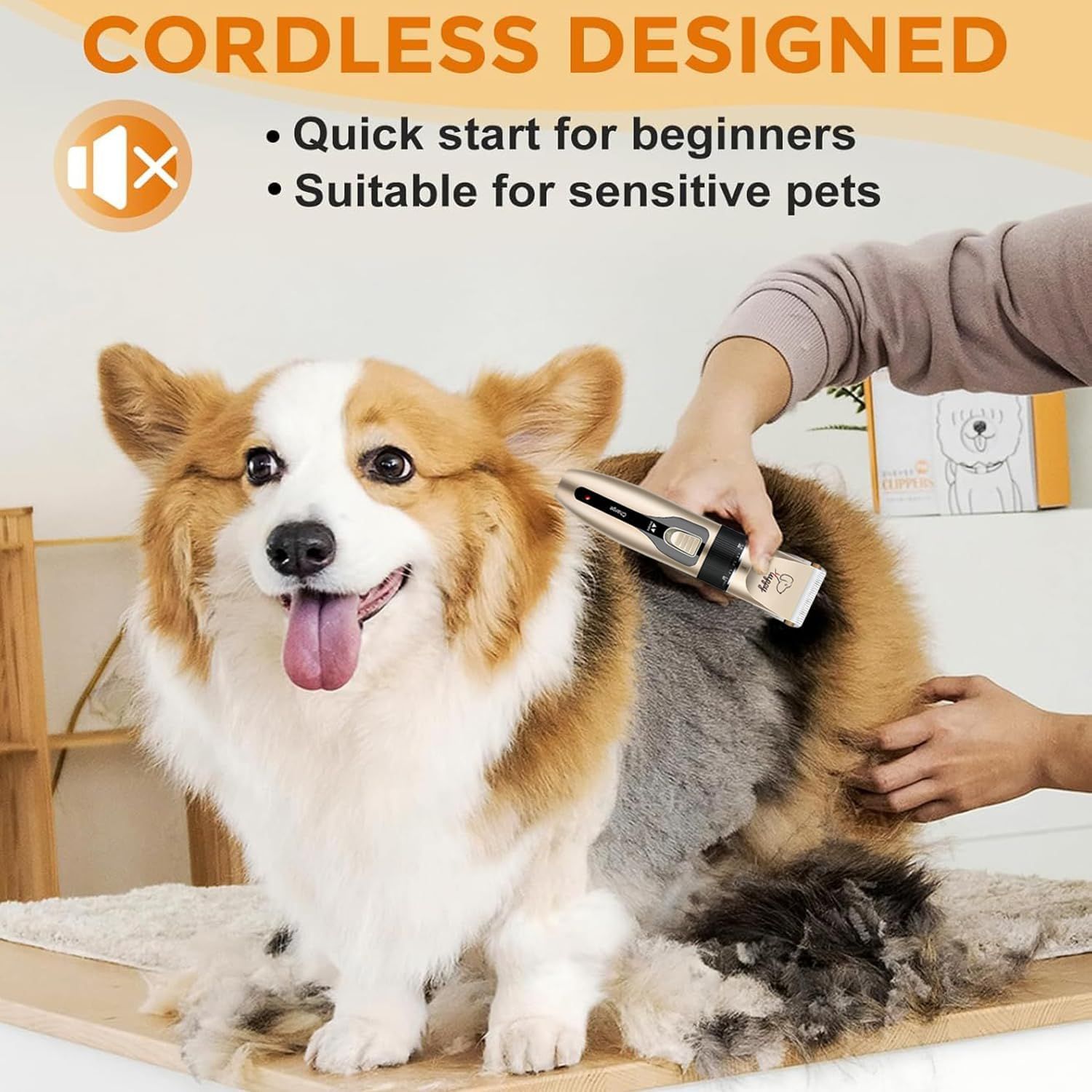 Professional Cordless Dog Clippers