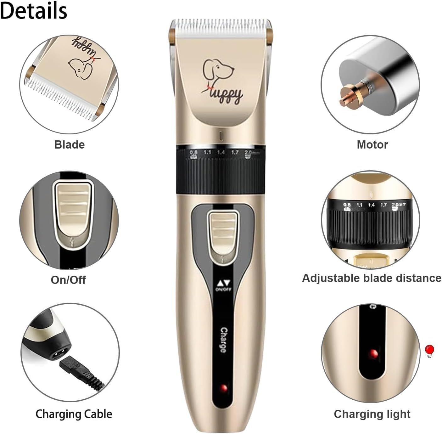 Professional Cordless Dog Clippers