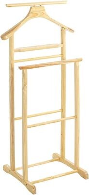 Multifunctional Valet stand with 2 Hangers or Hangers for Men's or Women's Clothes. Ideal for bedroom and dressing room