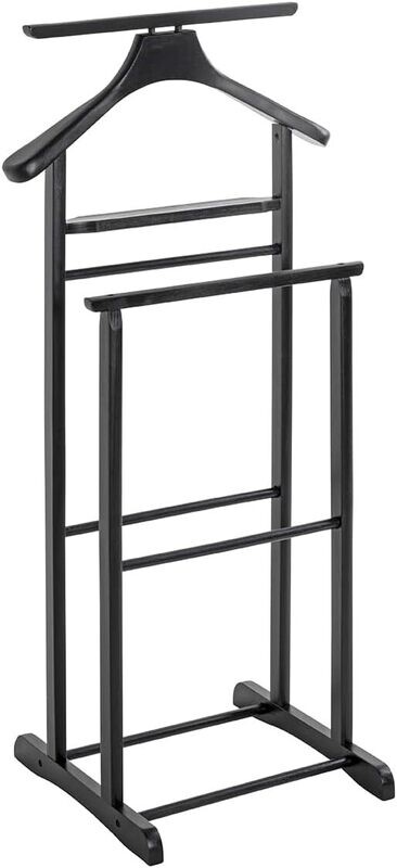 Multifunctional Valet stand with 2 Hangers or Hangers for Men's or Women's Clothes. Ideal for bedroom and dressing room