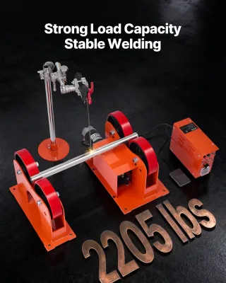 Roll Welding Turning Rolls – 1000 kg Heavy-Duty Pipe &amp; Tank Rotator