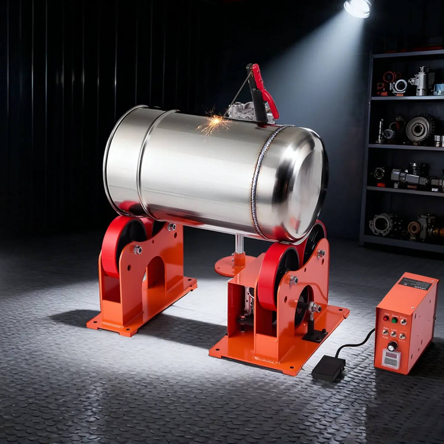 Roll Welding Turning Rolls – 1000 kg Heavy-Duty Pipe &amp; Tank Rotator